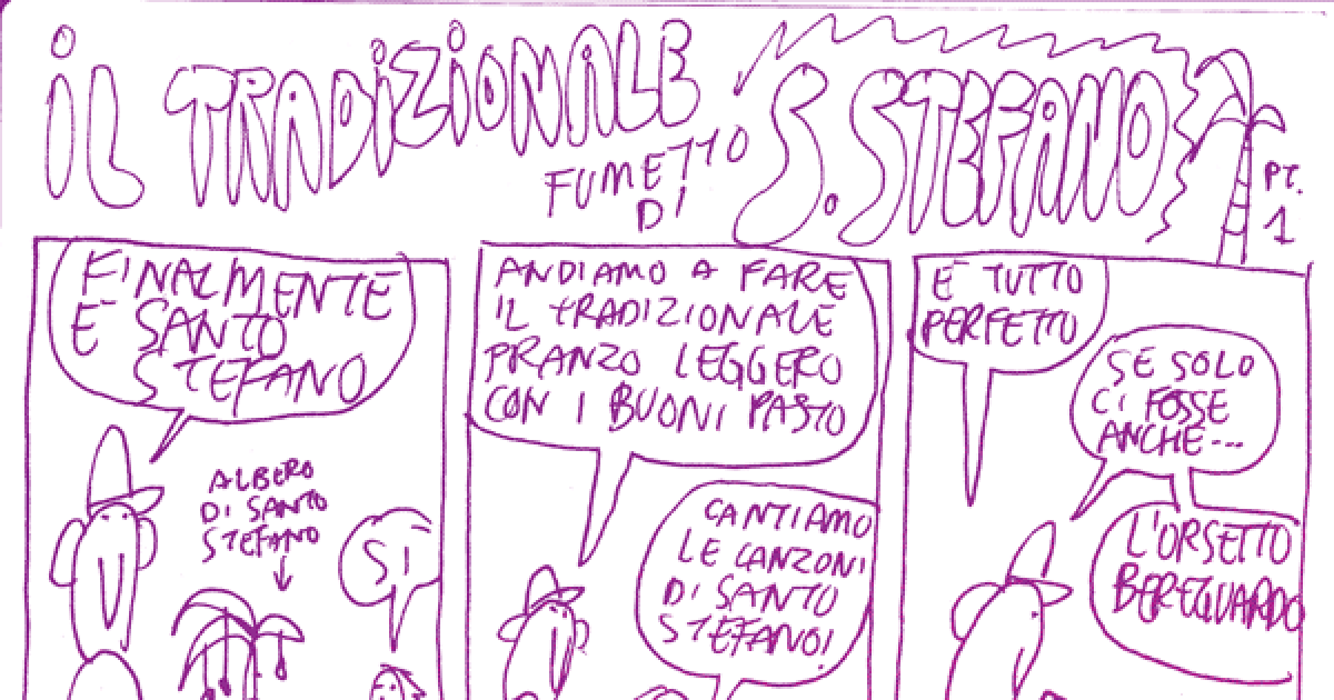 il Tradizionale Fumetto di Santo Stefano 2023