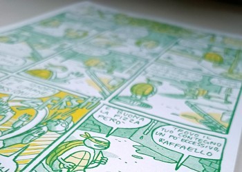 Pregiata Stampa Risograph delle Testuggini Ninja - versione 1